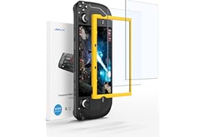 JSAUX 2-Pack Screen Protectors for Steam Deck, Ultra HD Glass Protector 9H Hardness Easy to Install with Guiding Frame Scratc