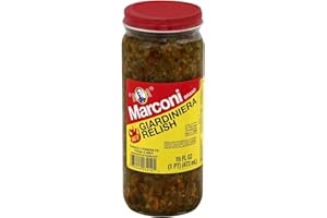 Marconi Giardiniera Relish Hot, mango , 16 Fl oz