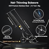 CIICII Hair Cutting Scissors 6.7 Inch Professional Hair Shears Set view 3