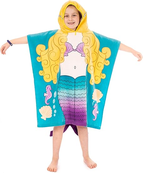 mermaid poncho towel