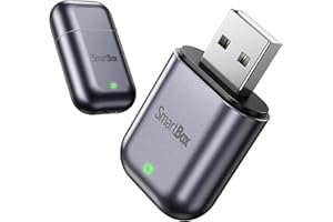 Burnt Sugar Wireless Carplay Adapter for iPhone 2025 Upgrade, Ultra-Mini USB Design for Apple Car Play Dongle Convert Wired to Wireless, Stable Connect Plug & Play for iOS 10+ & Cars from 2016+ (Gray)