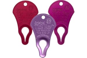 THE TICK KEY Love Bundle - The Original Tick Key - Tick Detaching Device - Portable, Safe and Highly Effective Tick Detaching Tool (Magenta + Raspberry + Pink)