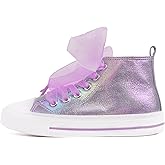 HugRain Toddler Girls Kids Sparkle Fashion Outdoor Walking Sneakers