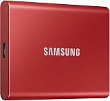 Samsung T7 Portable SSD 2 TB USB 3.2 Gen 2 External SSD Metallic Red view 4