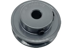 CMFG AK2512,AK25-1/2 V Belt Pulley,2.5 inch OD,1/2 inch Bore,Cast Iron Material, AK Single Groove v Belt Pulleys for "A" or ''4L" or "3L" Belts