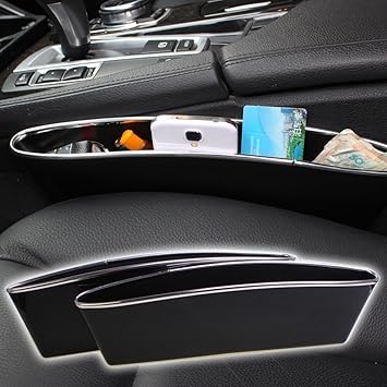 Car Seat Catcher Box Auto Seat Gap Filler Side Pocket Organizer Inside Out Car Interior Accessories Best Car Storage Pack Of 2 Leather Care Amazon Canada