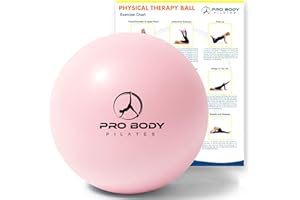 ProBody Pilates Exercise Balls Physical Therapy - 9 Inch Small Exercise Ball for Between Knees for Rehab, Barre, Core, Stability & Yoga