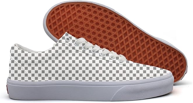 checkerboard canvas shoes