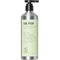 AG Care Curl Fresh Hydrating Shampoo with Pea & Rice Amino Acids - Curl Shampoo to Cleanse Scalp and Retain Moisture for Heal