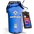 Earth Pak Waterproof Dry Bag - Roll Top Waterproof Backpack Sack Keeps Gear Dry for Kayak with Waterproof Phone Case