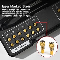 ALWALKEE 25-Piece Pin Wrench Set with