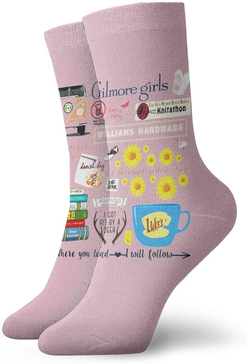 Gilmore Girls Funny Crew Socks Sports Non Slip Boat Socks Fashion