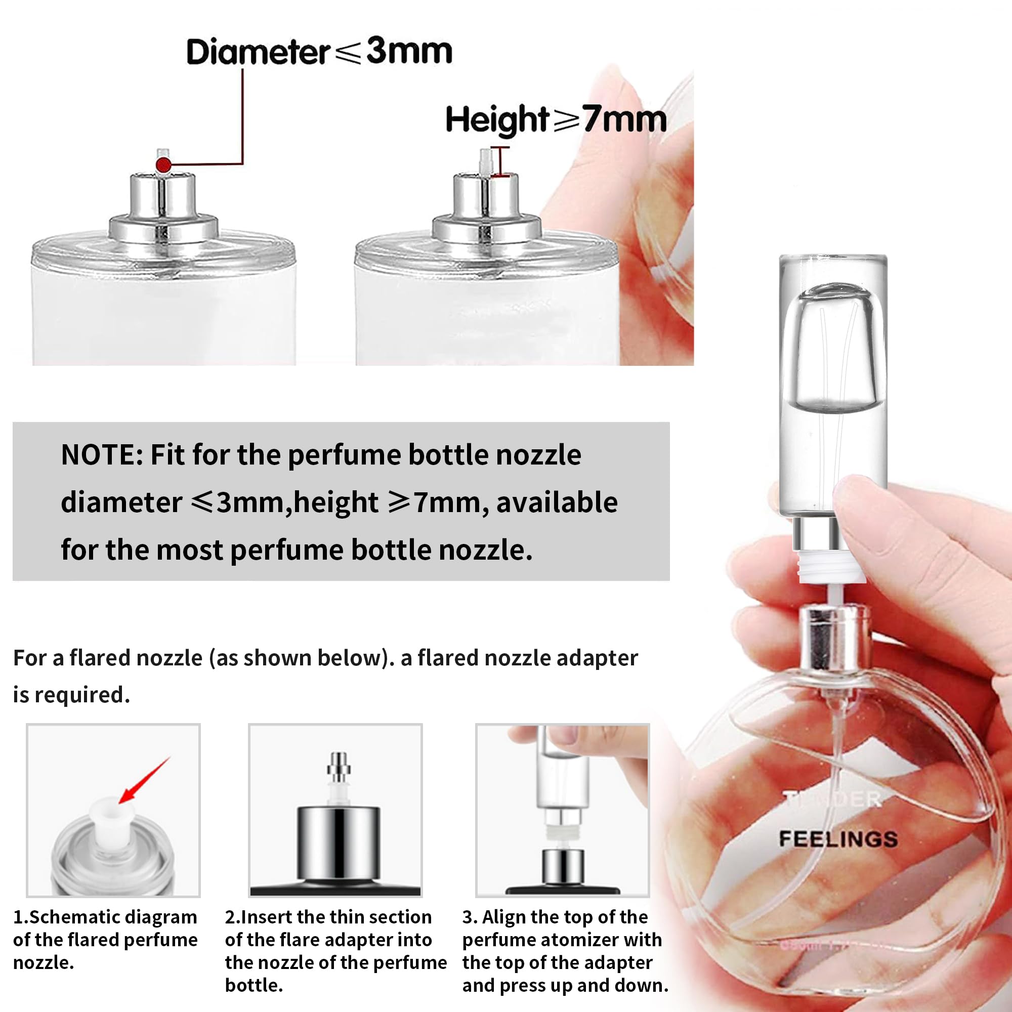 MUB 10ml Perfume Travel Refillable Atomizer Bottle Portable Glass Top-Filling Leak-Proof Spray Bottle Atomizer Sprayer for Perfume Mini Pocket Empty Cologne for Travel Outgoing