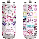 YOPIGOT Cheerleader Tumbler Cup,Cheer Gifts For Girls Women,Cheerleading Mug,Cheerleading Gift for Girls Teen Birthday Christmas Gifts for Cheer Coach Friend Besties Stainless Steel Tumblers 17oz