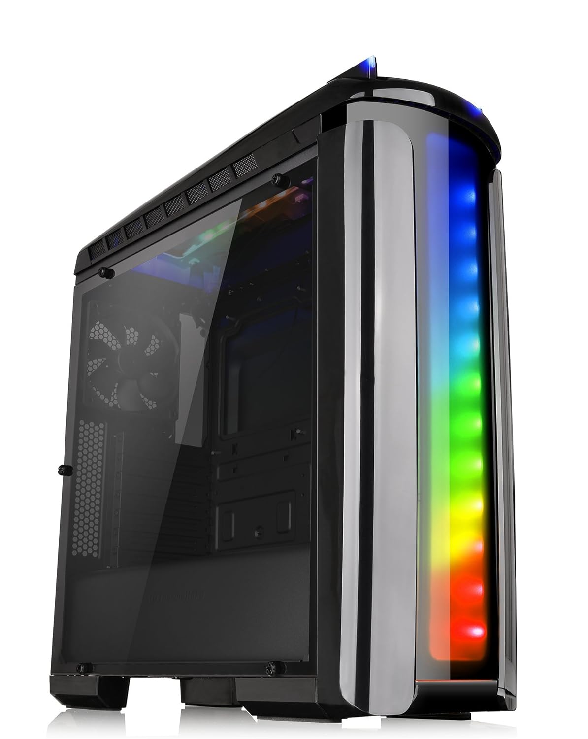 Thermaltake Versa C22 Black Edition RGB LED Lighting SPCC ATX Mid Tower Computer Chassis CA-1G9-00M1WN-00