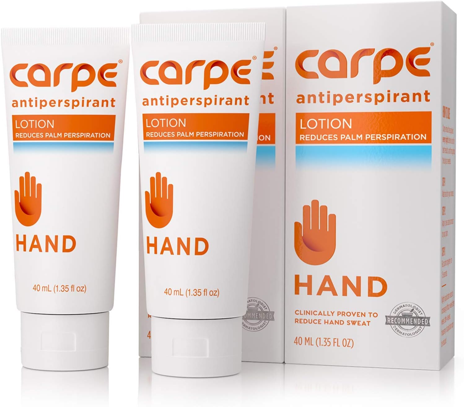 Carpe Antiperspirant Hand Lotion, A dermatologist-recommended, non-irritating, smooth lotion that helps stops hand sweat, Great for hyperhidrosis : Beauty