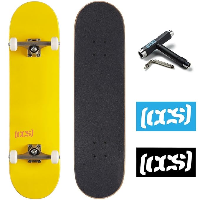CCS Skateboard Complete Color Logo and Natural Wood Fully Assembled
