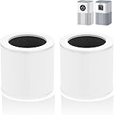 A1 Replacement Filter Compatible with VEWIOR Air Purifier A1, HQSC-50, HQKJ-80, AMEIFU AP01W, KOIOS HQKJ-50, Tailulu PUR0003/HQZZ-60, 3-in-1 H13 True HEPA Air Cleaner Filter for Home (2pack-White)