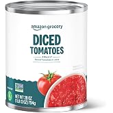 Amazon Fresh, Diced Canned Tomatoes in Tomato Juice, 28 Oz (Previously Happy Belly, Packaging May Vary) (Pack of 5)