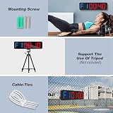 ANJANK Gym Timer 15in LED Large Digital Clock with Interval Modes view 6