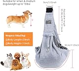 NiCola Puppy Sling Dog Carrier Hands Free Pets Sling for Walking Travel view 3