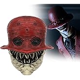 stepsin Crooked Man Mask Horror Zombie Demon Mask Scary Halloween Mask Cosplay Costume Prop for Adults