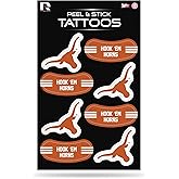 NCAA Vertical Tattoo Peel & Stick Temporary Tattoos - Eye Black - Game Day Approved!