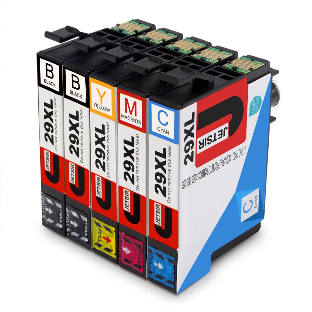 JETSIR Compatible Cartuchos de tinta Reemplazo para Epson XL Alta Capacidad Compatible