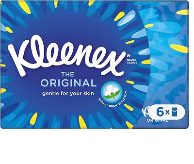 Kleenex Original Pocket Packs 9 Sheets Almond White 54 Pack Tissues