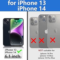 Warsia for iPhone 14 Case,iPhone 13 Case, with