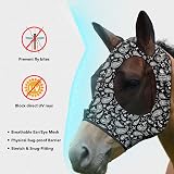 Harrison Howard Super Comfort Stretchy Fly Mask Large Eye Space UV Protection view 4