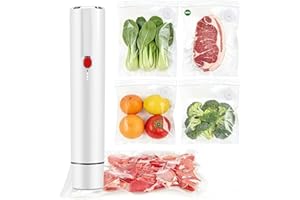 Chef Preserve Portable Vacuum Sealer Machine, Strong Suction & Auto Shut-Off, for Sous Vide, Freezer, Camping, Kitchen, Trave