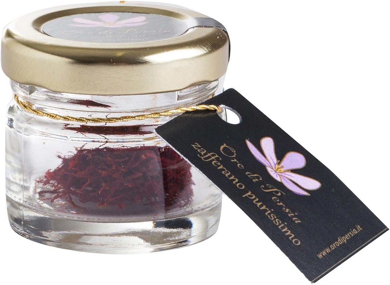 Persia Chest, pistils Saffron 3 Grams in Glass jar and Wood Box, Sargol Quality, Oro di Persia