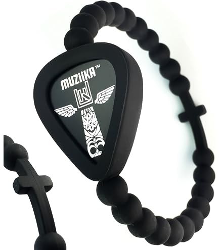 Collier En Silicone Pour Médiators De Guitare/basse - Bijou Musical Tendance