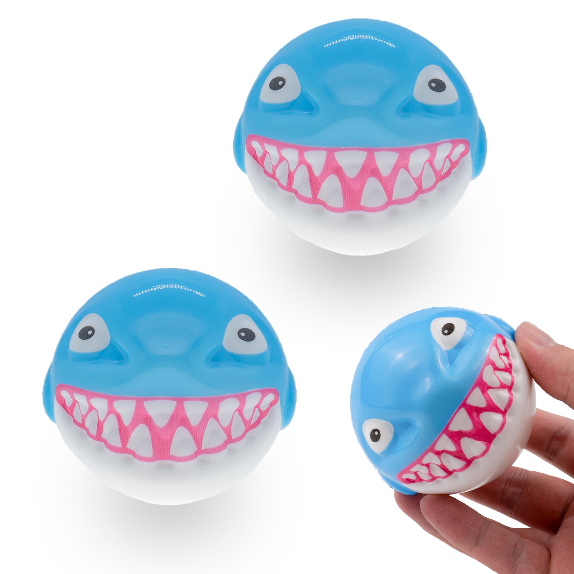 Photo 1 of 2 Pcs Shark Extreme High Rubber Bouncing Ball Meteor SpaceBall, Cool Tiktok Pop Training Ball, Easy to Grip & Catch, Stress and Anxiety Relief Toys, Sensory Fidget Toys for Kids Adults