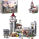 Lumibricks Medieval Guard Post Lighting Building Bricks Set - Middle Ages Castle Modular Collection Display Kit with Minifigures 2945 Pcs for Adults & Teens