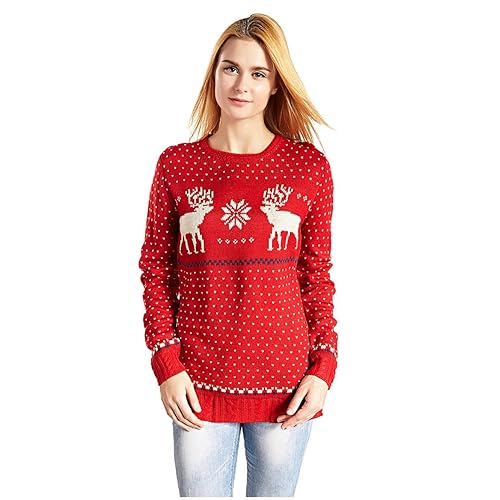 Women's Red Christmas Sweater