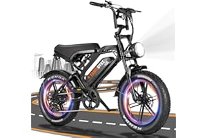 Tamobyke Electric Bike for Adults, 1000-2000W 30-34MPH 48V 15.6-31.2AH E-Bike, 20" x4.0 Fat Tire Electric Dirt Bike, Full Suspension Electric Motorcycle Moped Ebike
