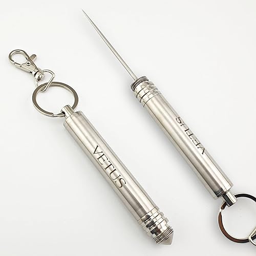 SS-1 EDC Personal Defense Keychain Ice Pick Knife Needle Tool