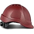 SAFEBUILDER Safety Helmet Cap Style ABS Work Hard Hat Vented Hardhats for Men Carbon Fiber Pattern Industrial ANSI z89.1 OSHA