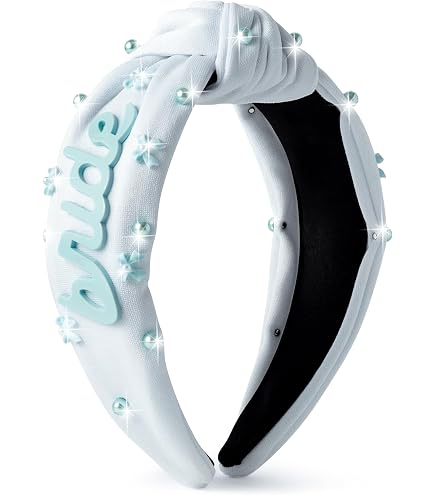 Amazon.com : GLBCC Lobster Knotted Headband - Pearl  display picture 3