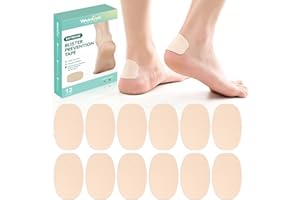 Welnove Moleskin Adhesive Pads for Feet, Blister Bandages, Moleskin Tape Padding for Blister Prevention, Mole Skin Patch for 