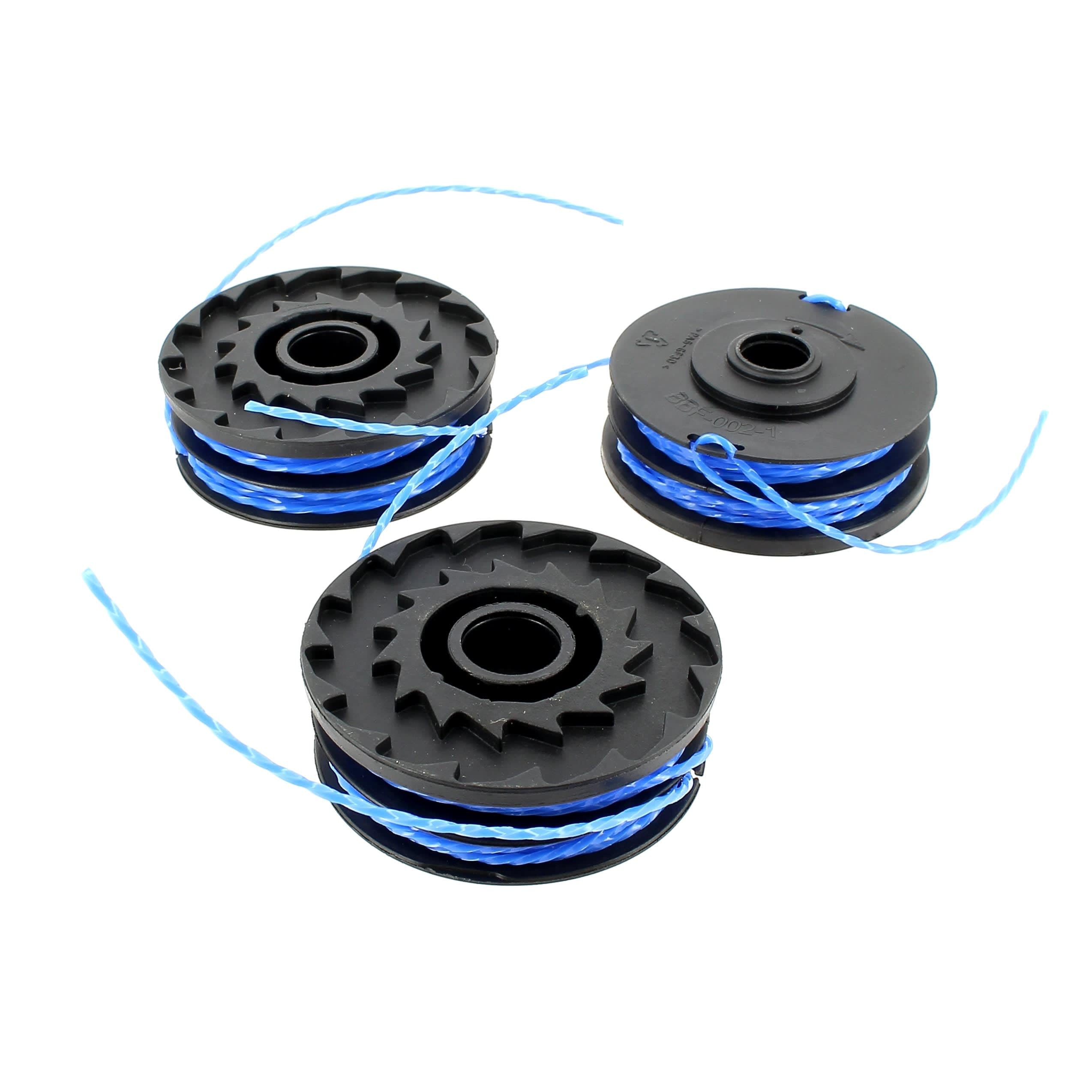 Ryobi RAC123 Spools for Corded Grass Trimmers with 1.5mm line (Fits RLT4027,RLT5027, RLT6030), 3 Pack
