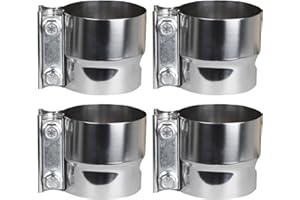 ROADFORMER 2.5 inch Exhaust Clamp - Lap Joint Exhaust Band Clamps Preformed Stainless Steel