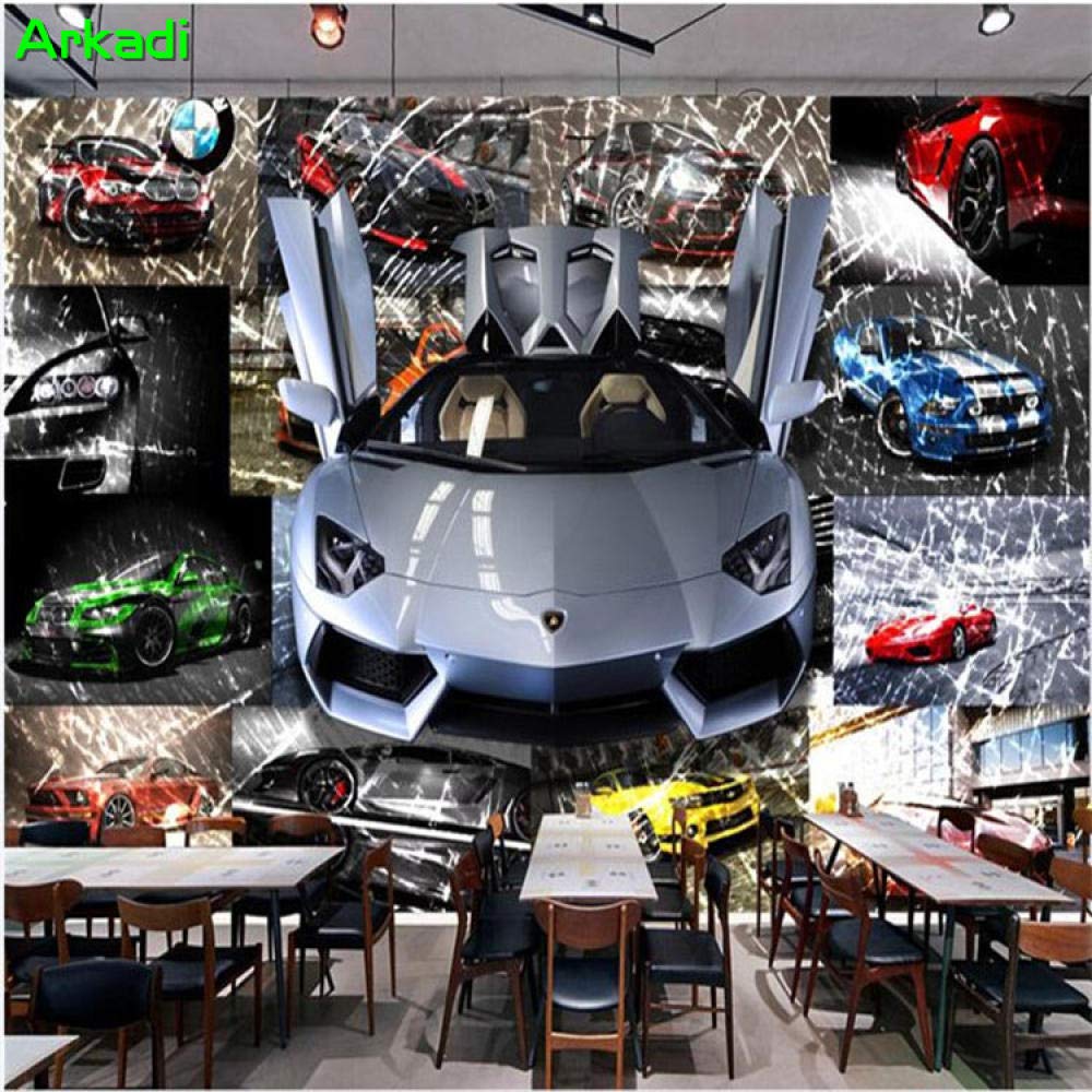 Amazon Com Mural Wallpaper 3d Wallpaper Car Racing Theme Sports
