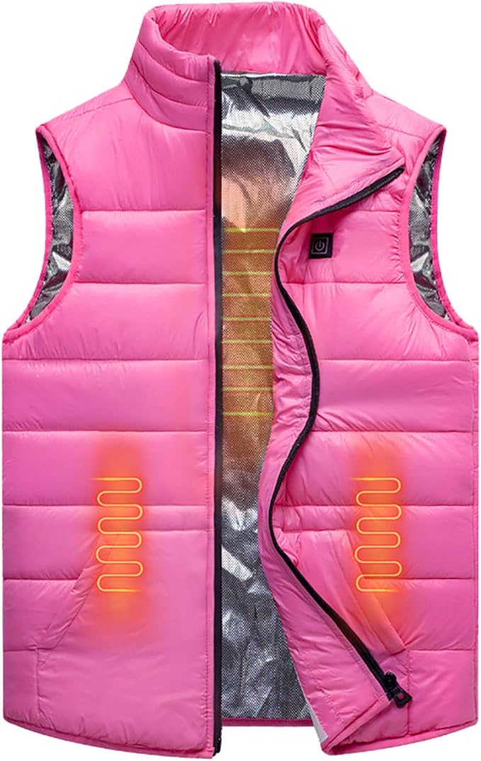 Roboraty USB Kids Heating Vest,Electric Heated Gilet for Children's, Washable Winter Warm