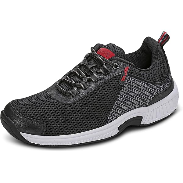 Orthofeet Men\'s Race Athletic Sneakers Black orthofeet-yari-men-s-hands-  main image 3