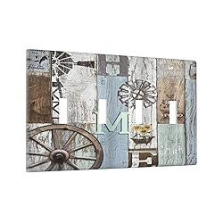 Xuejiaku Light Switch Cover Rustic Wood Western