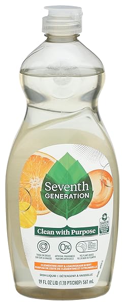 SEVENTH GENERATION DISH LIQUID SOAP CLEMENTINE ZEST LEMONGRASS...