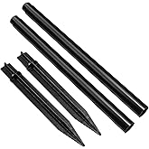 Stakes Solar Lights Replacement Spike - 0.82" x 13.46" Outdoor Ground Stake, ABS Plastic Replacement Nails for MDCMDCM Solar Lights (2 Pack)